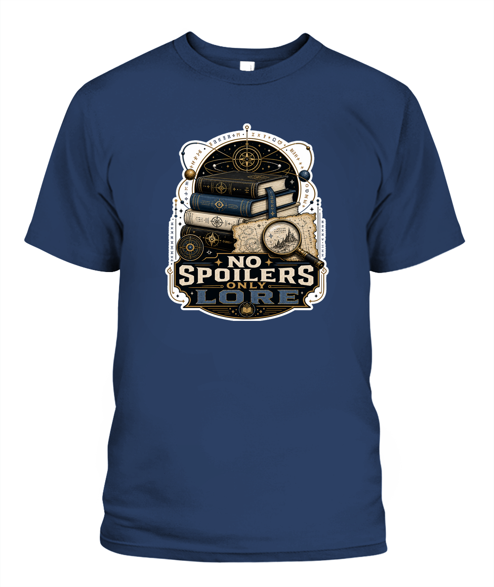 No Spoilers Only Lore Book Lover T-Shirt | Reading Gift