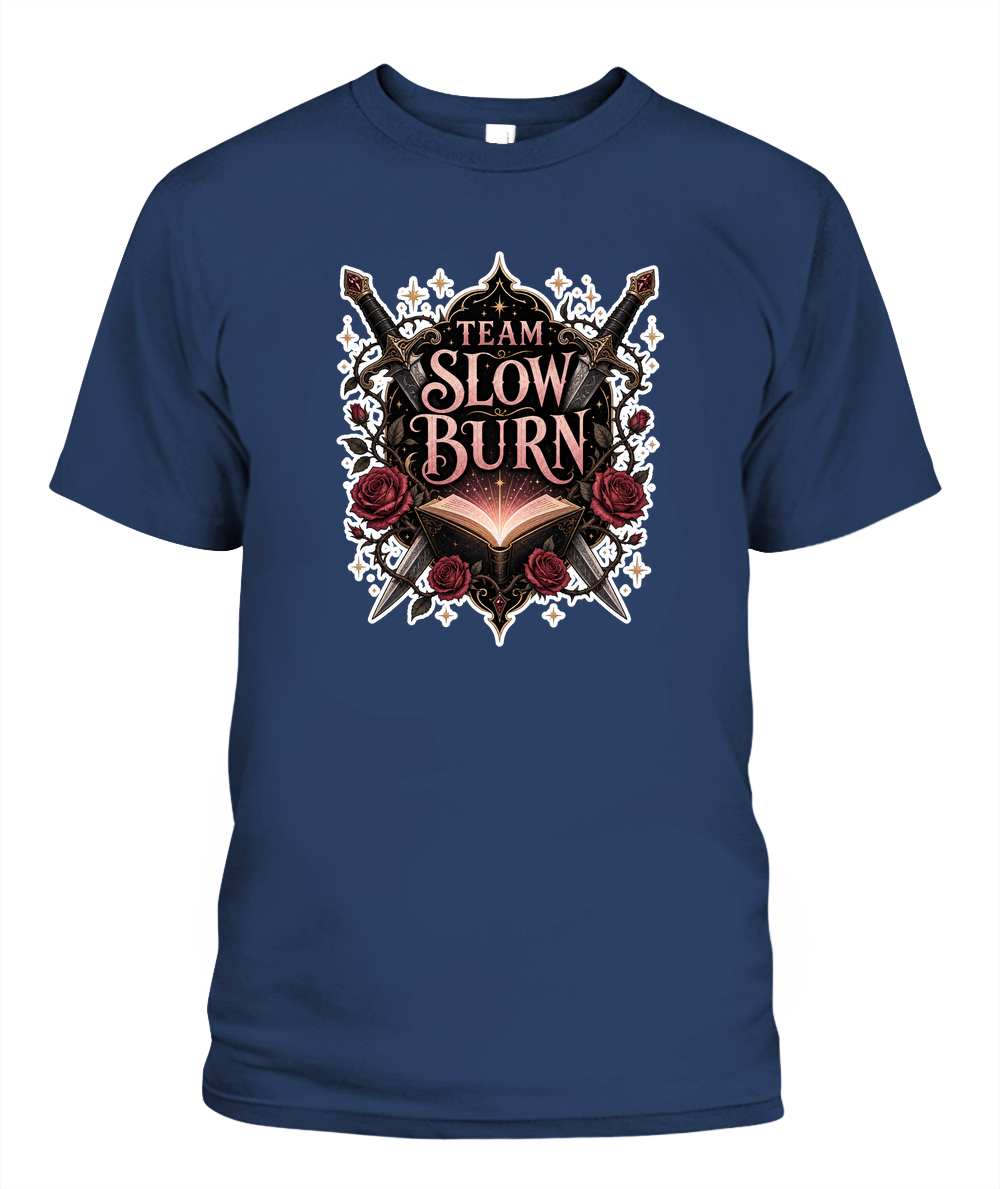 Team Slow Burn Book Lover T-Shirt | Reading Gift