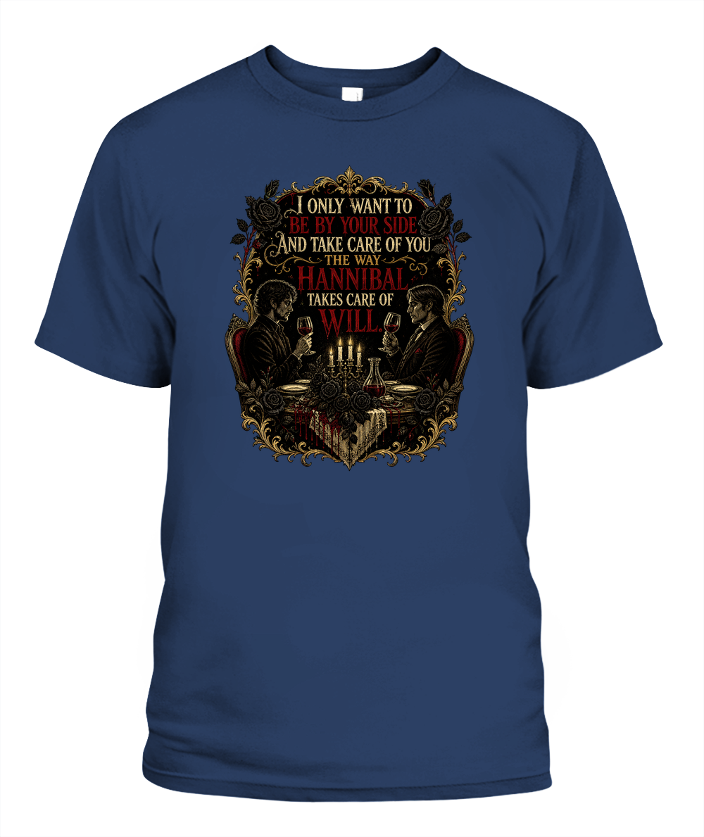 The Way Hannibal Takes Care Of Will — gothic shirt in Midnight