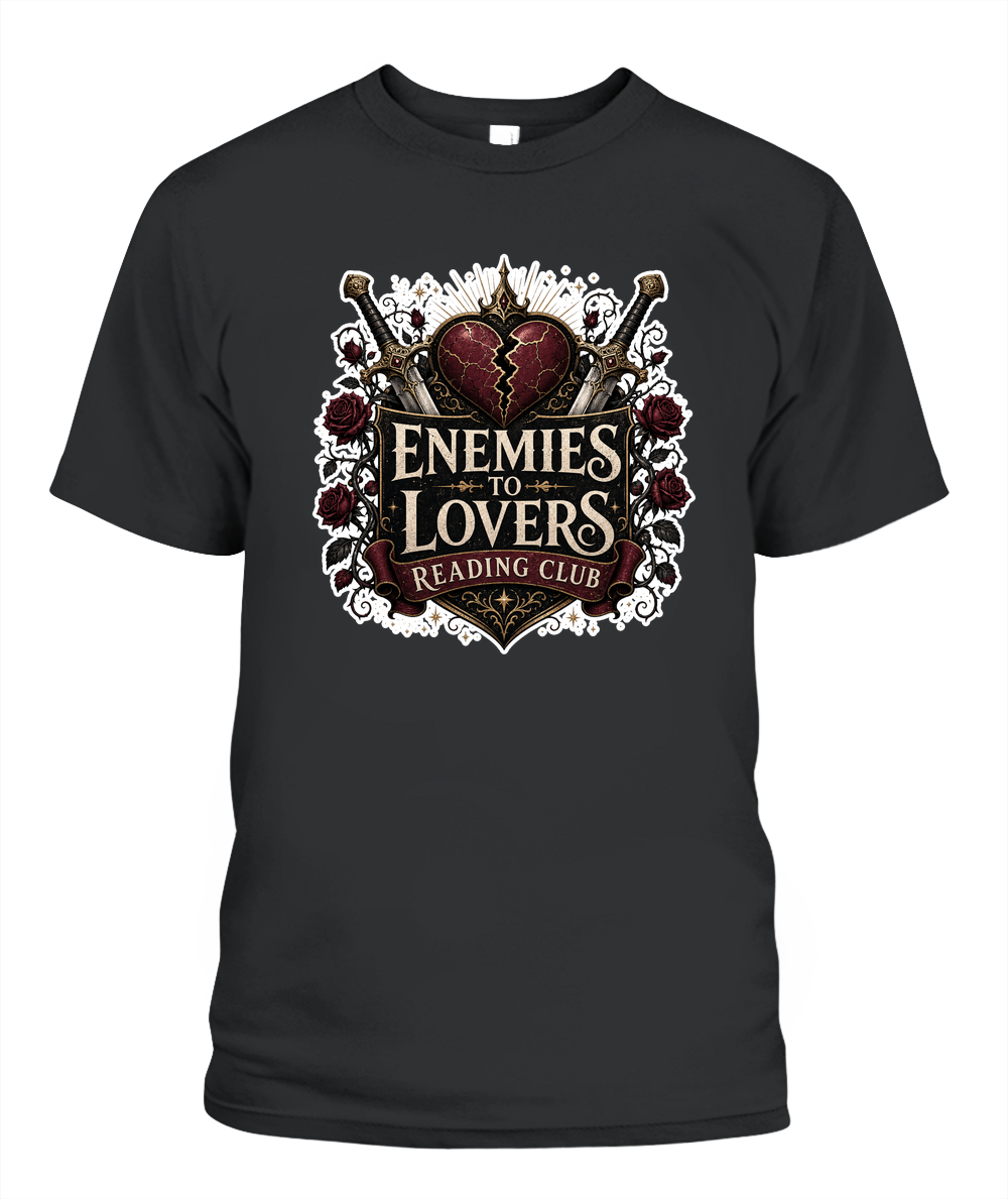 Enemies to Lovers Reading Club Book Lover T-Shirt | Reading Gift