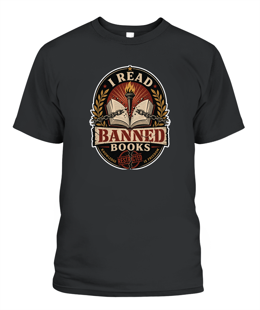 I Read Banned Books Book Lover T-Shirt | Reading Gift