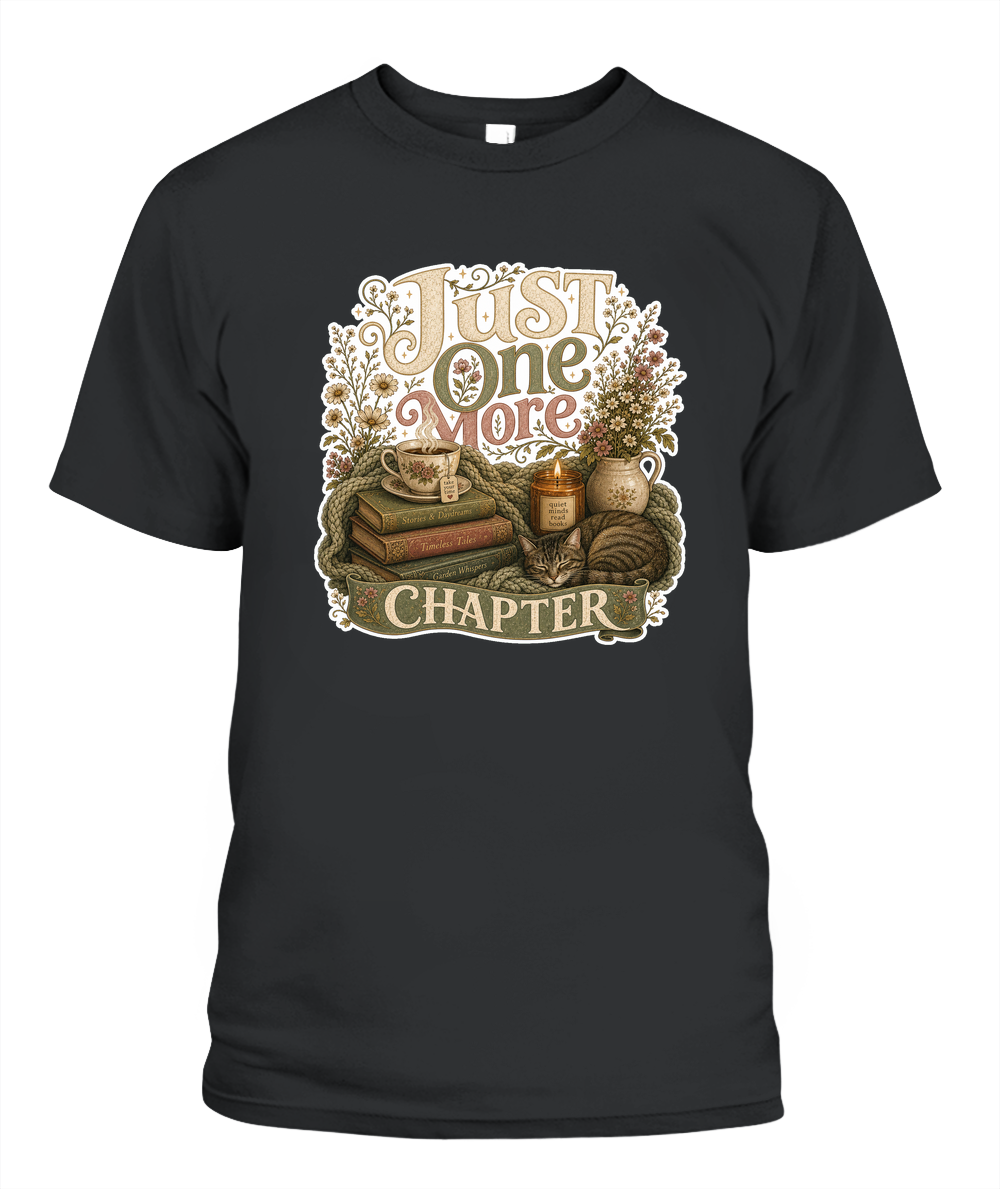Just one more Chapter Book Lover T-Shirt | Reading Gift