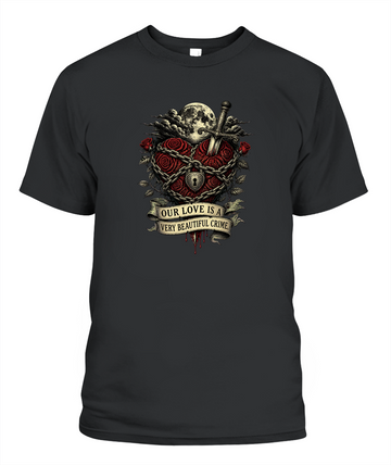 Our Love Is A Very Beautiful Crime — gothic shirt in Black