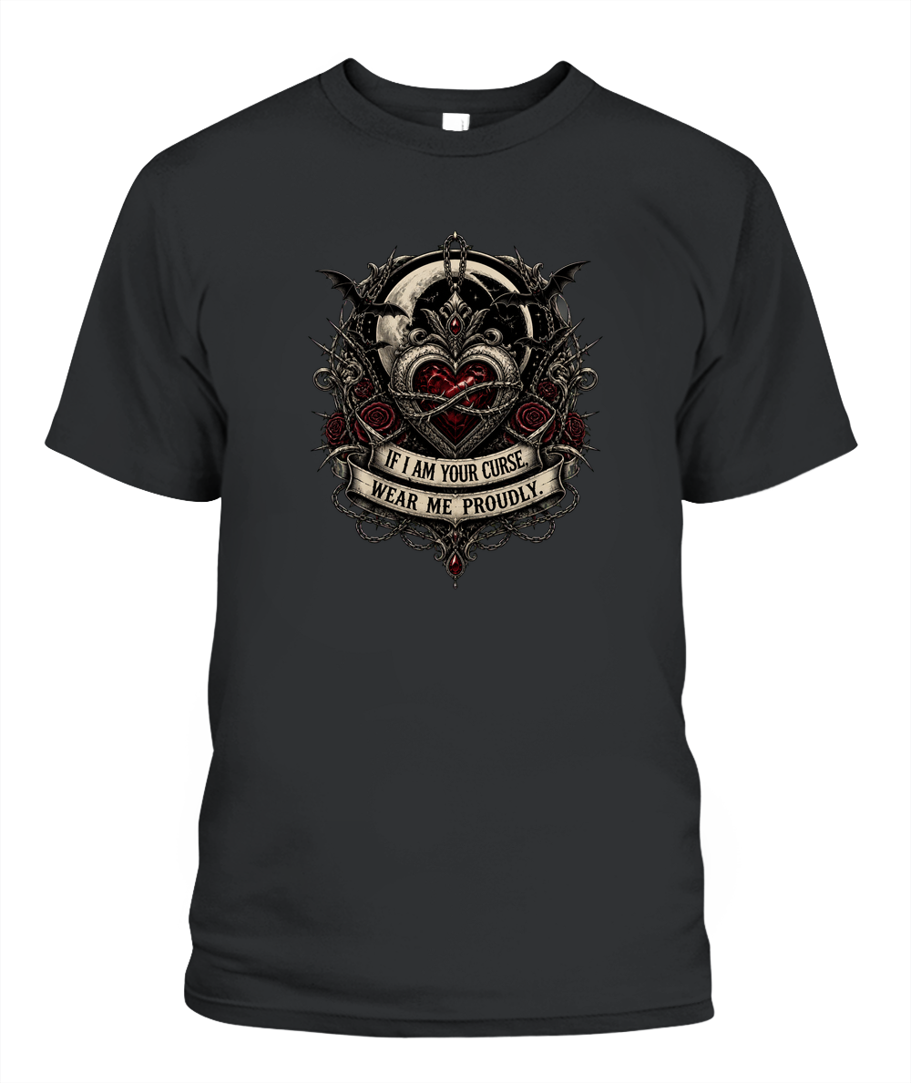 If I Am Your Curse, Wear Me Proudly — gothic shirt in Black