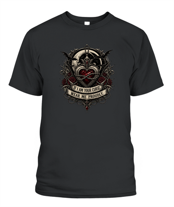 If I Am Your Curse, Wear Me Proudly — gothic shirt in Black