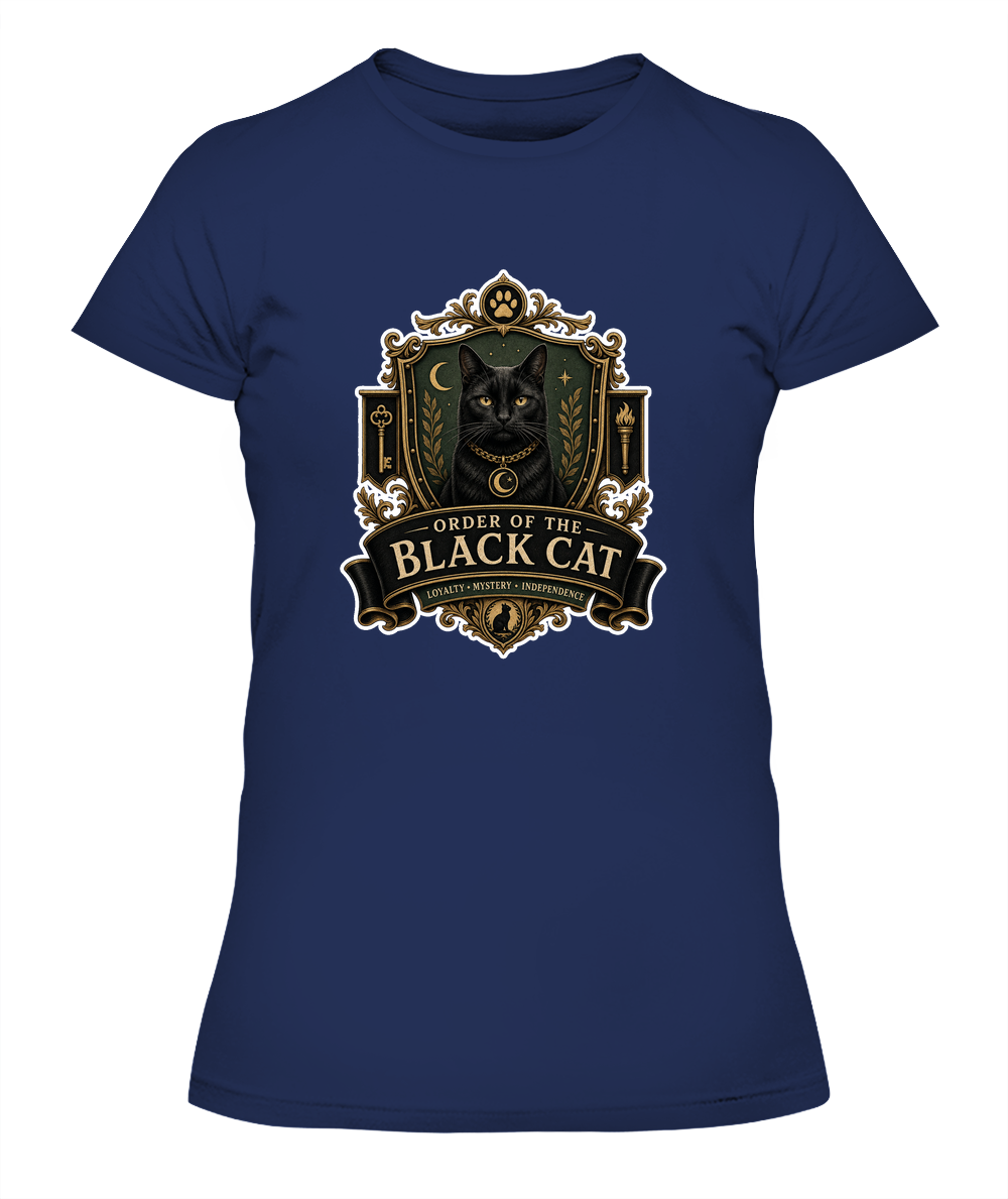 Order of the Black Cat Ladies T-Shirt | Black Cat Lover Gift