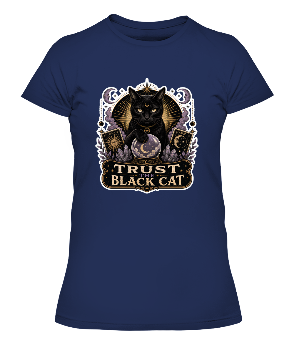 Trust the Black Cat Ladies T-Shirt | Black Cat Lover Gift