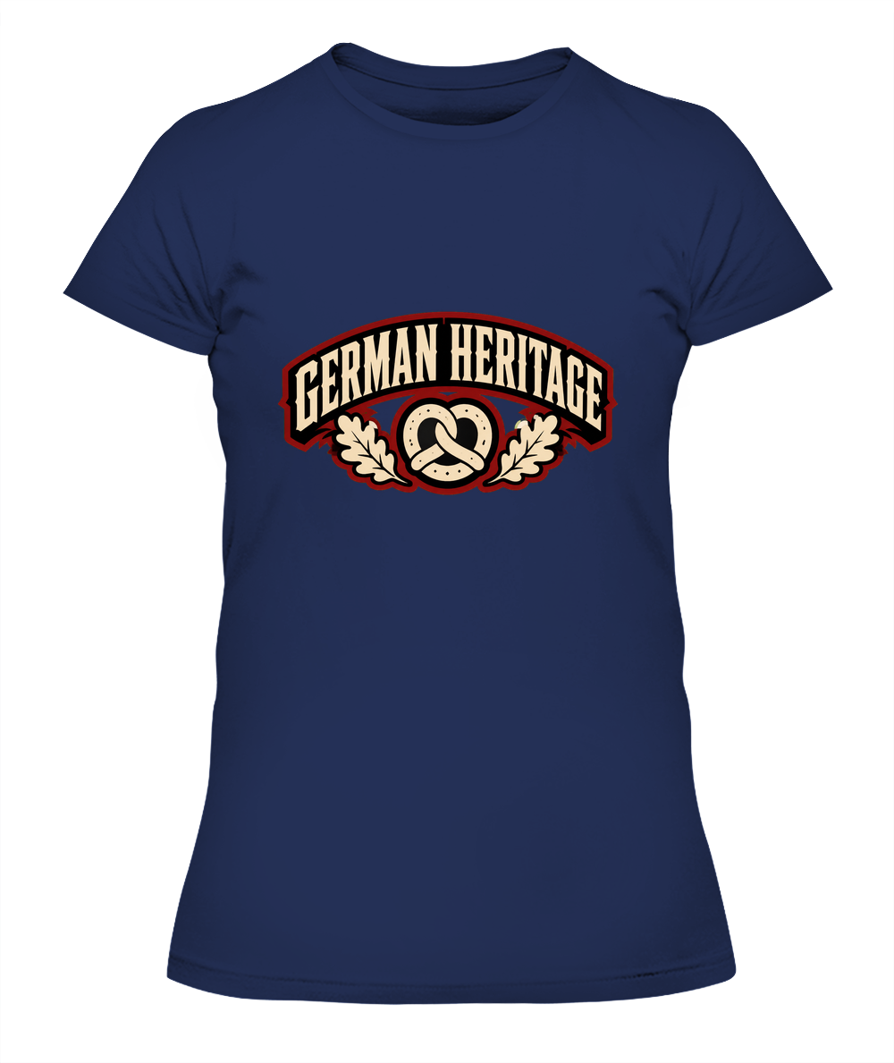 German Heritage — Lady's T-Shirt in Midnight Navy