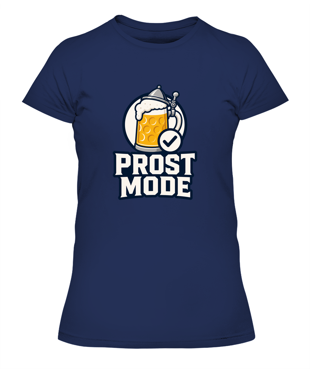 Prost Mode — Lady's T-Shirt in Midnight Navy