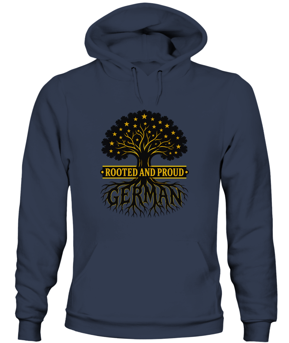 Rooted And Proud German — Hoodie in Navy