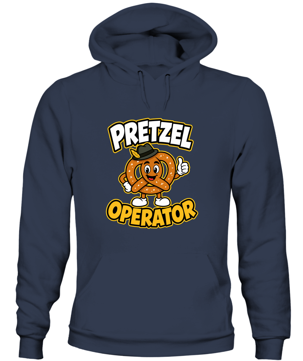 Pretzel Operator — Hoodie in Navy