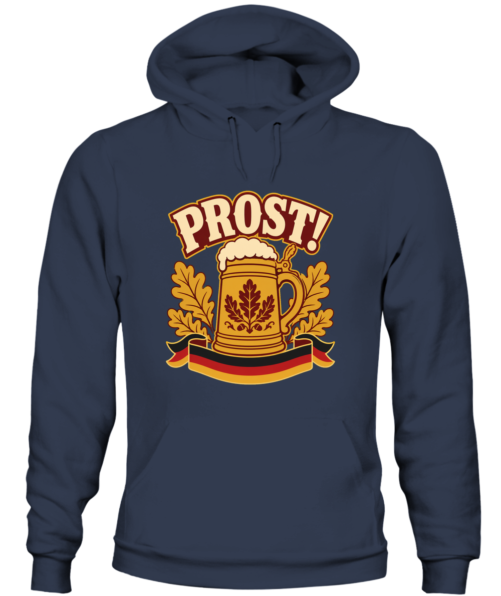 Prost! — Hoodie in Navy