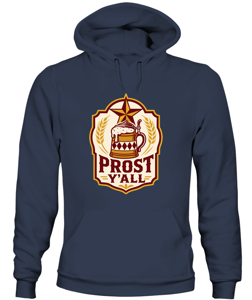 Prost Y'all — Hoodie in Navy