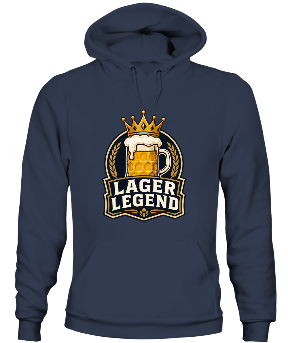 Lager Legend — Hoodie in Navy