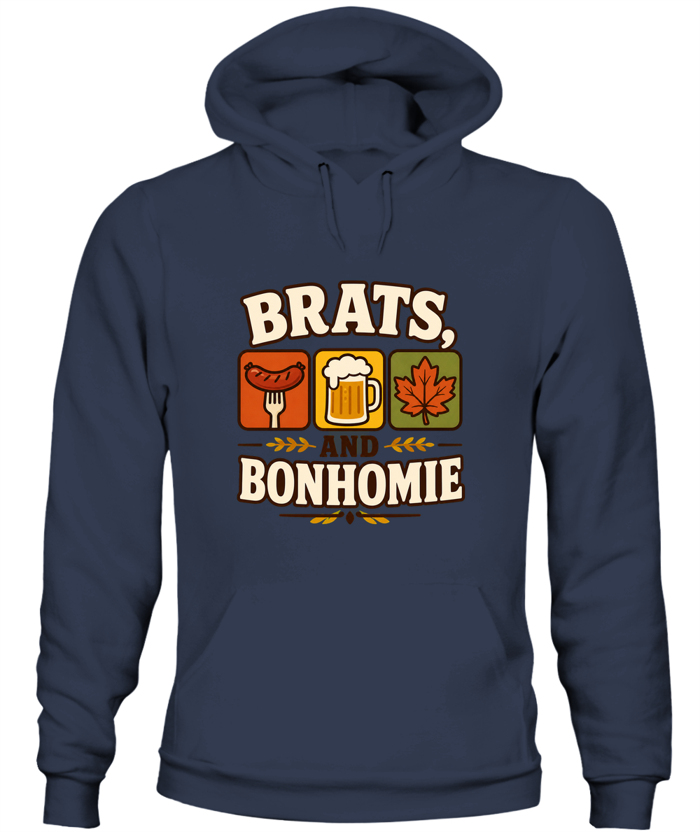 Brats And Bonhomie — Hoodie in Navy