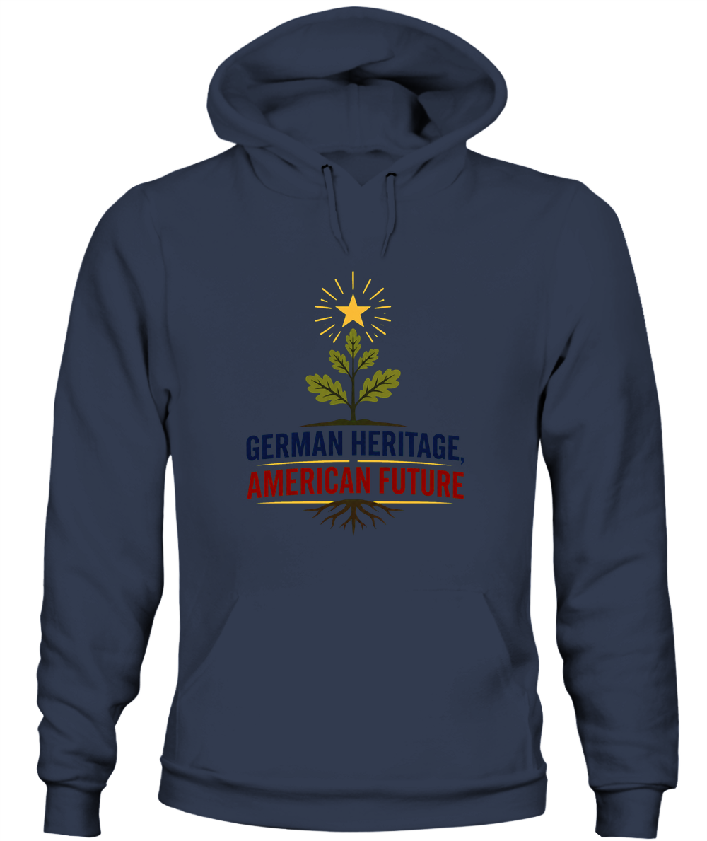 German Heritage, American Future — Hoodie in Navy