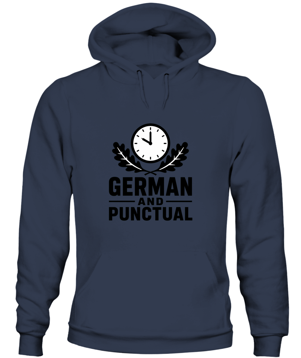 German And Punctual — Hoodie in Navy