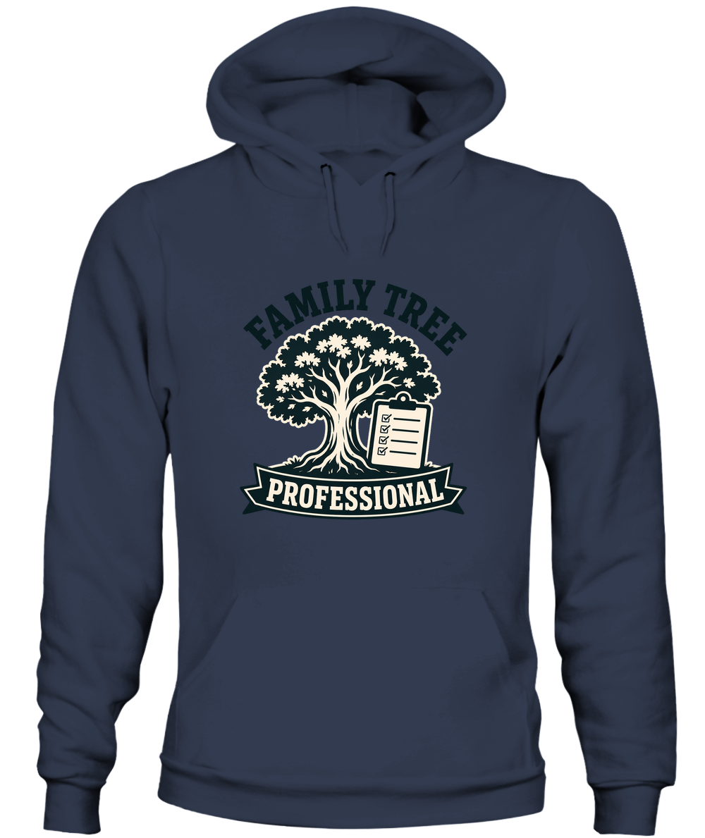 Family Tree Professional — Hoodie in Navy