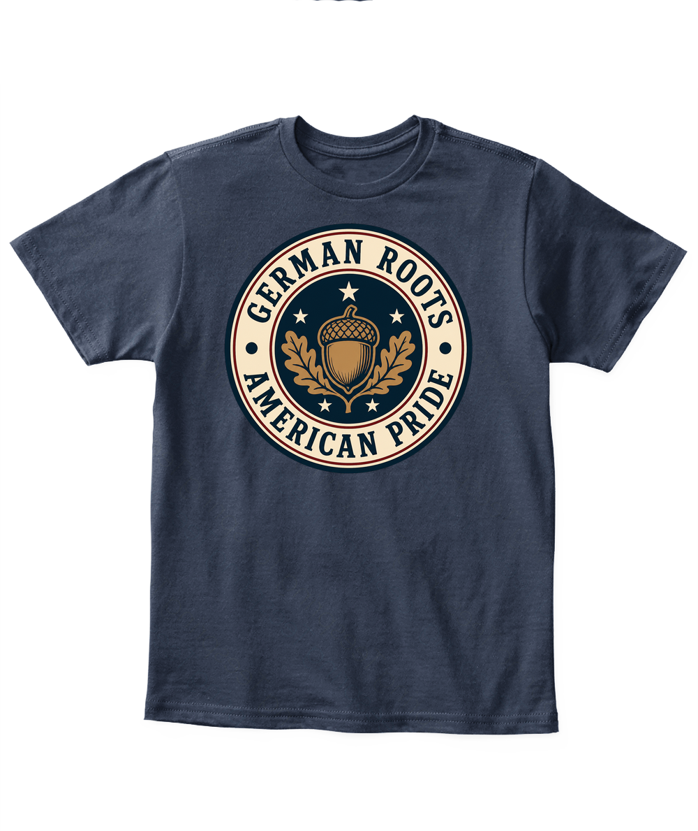 German Roots, American Pride — Kid's T Shirt in Navy