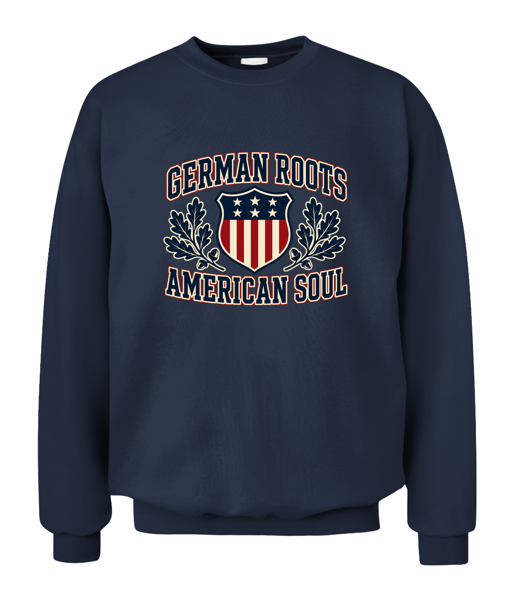 German Roots, American Soul — Sweatshirt in Navy