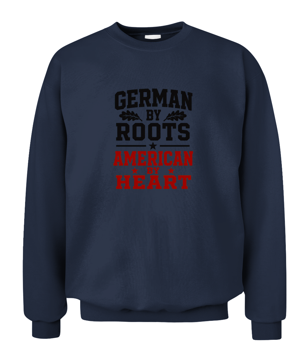 German By Roots, American By Heart — Sweatshirt in Navy