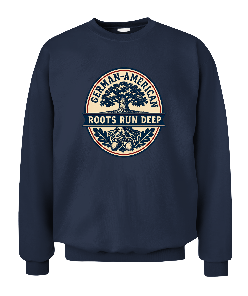 German-American Roots Run Deep — Sweatshirt in Navy
