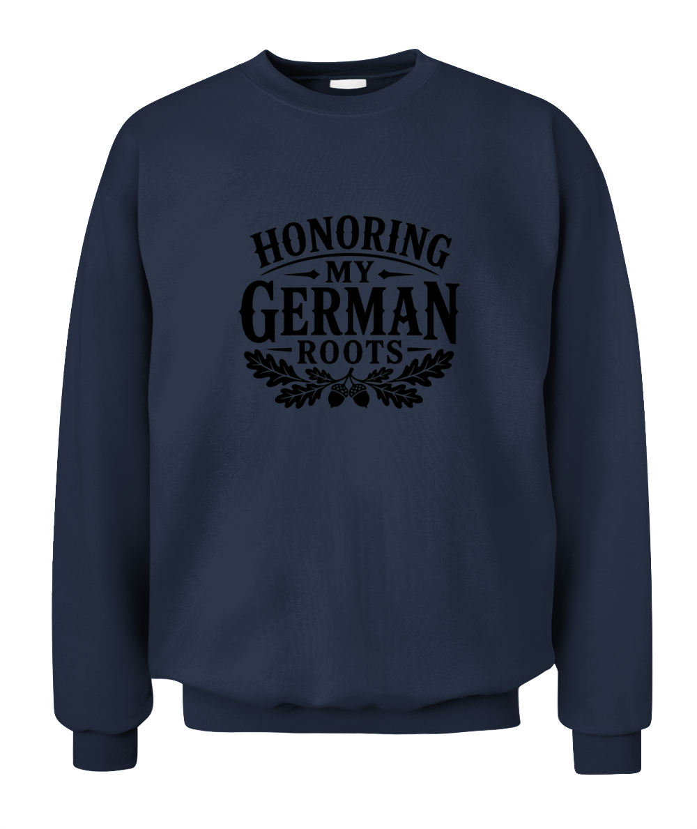 Honoring My German Roots — Sweatshirt in Navy
