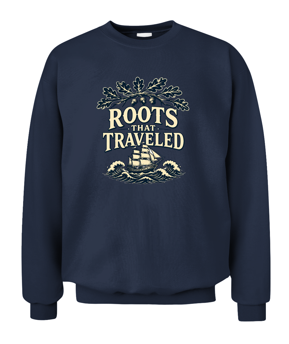 Roots That Traveled — Sweatshirt in Navy