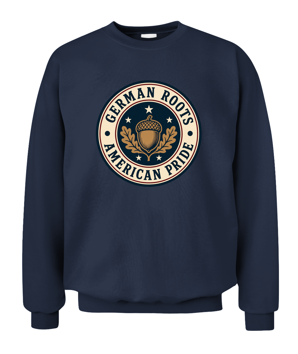 German Roots, American Pride — Sweatshirt in Navy