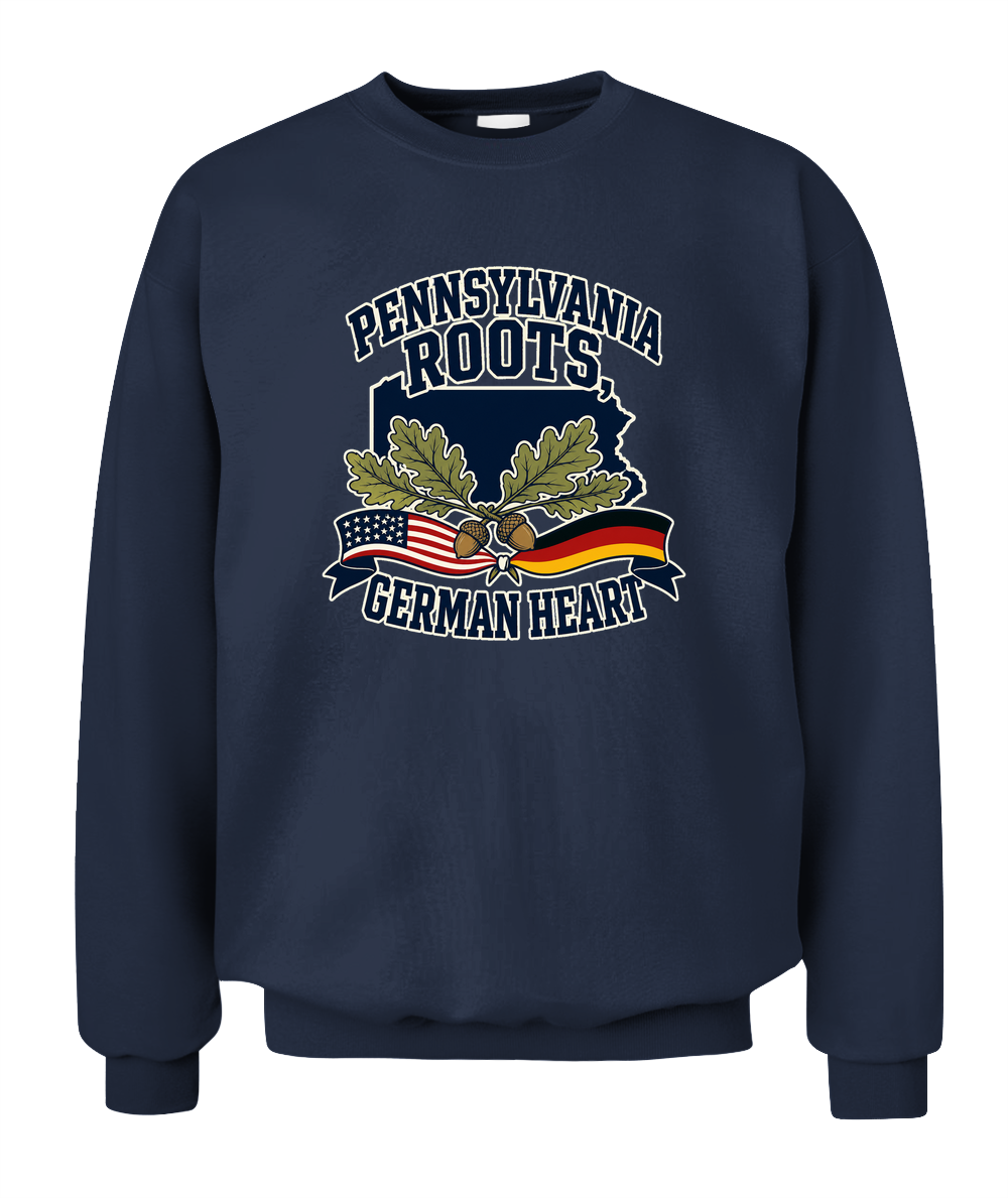 Pennsylvania Roots, German Heart — Sweatshirt in Navy