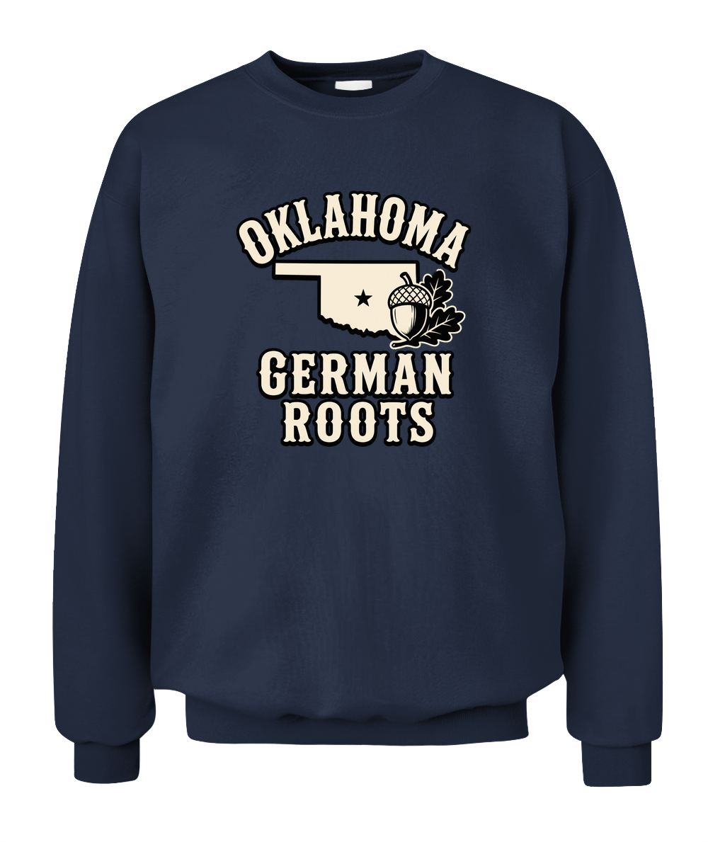 Oklahoma German Roots — Sweatshirt in Navy