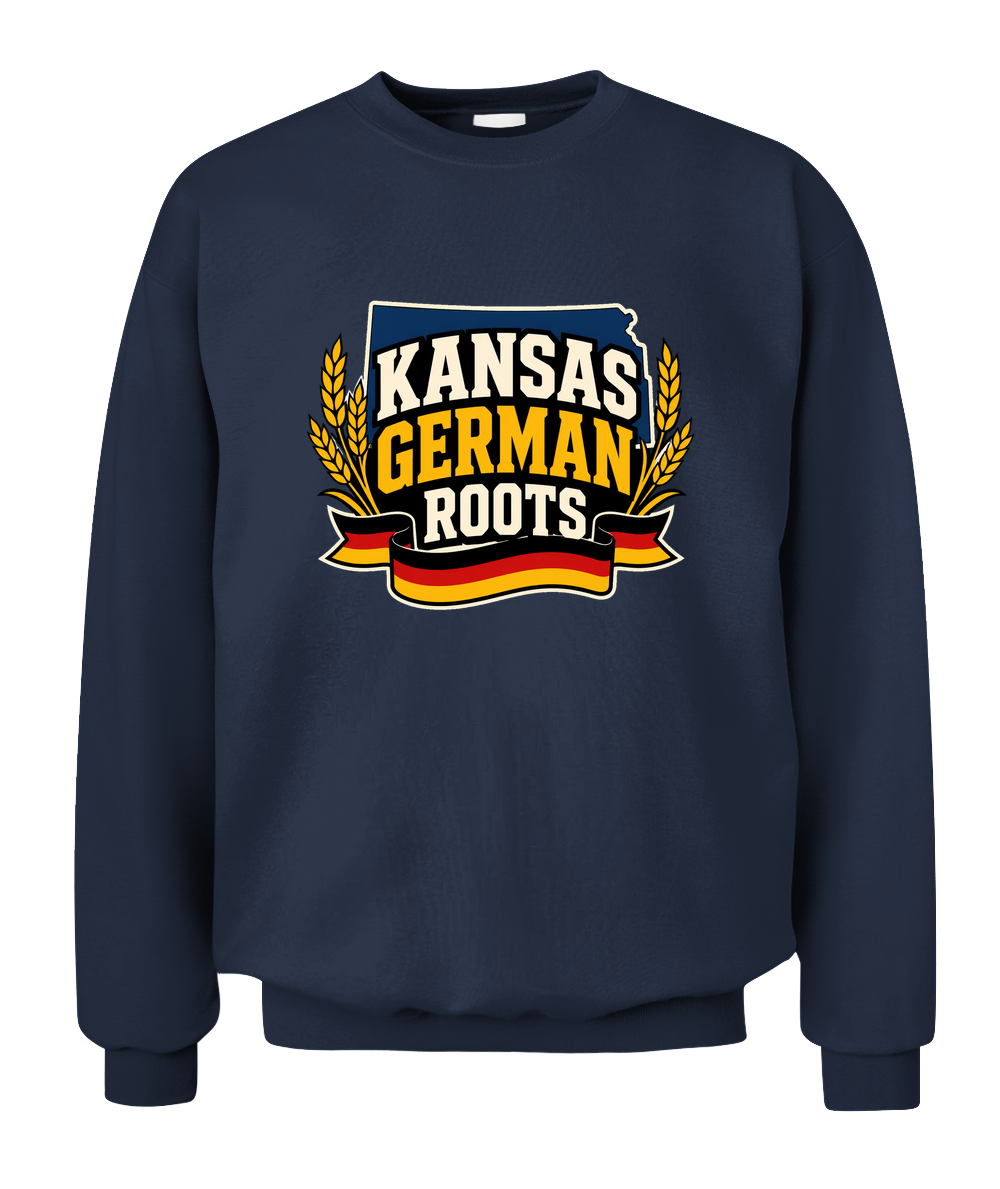 Kansas German Roots — Sweatshirt in Navy