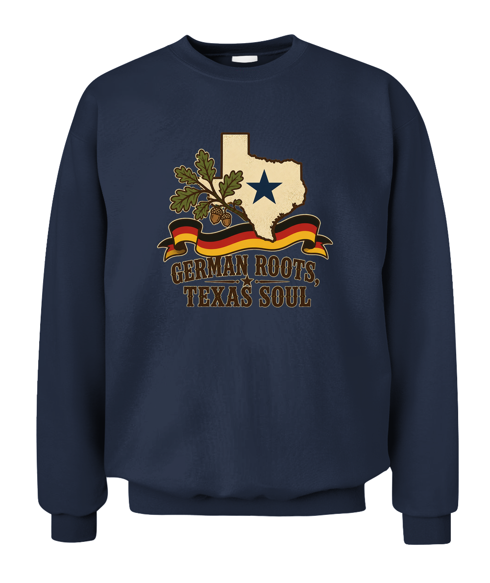 German Roots, Texas Soul — Sweatshirt in Navy