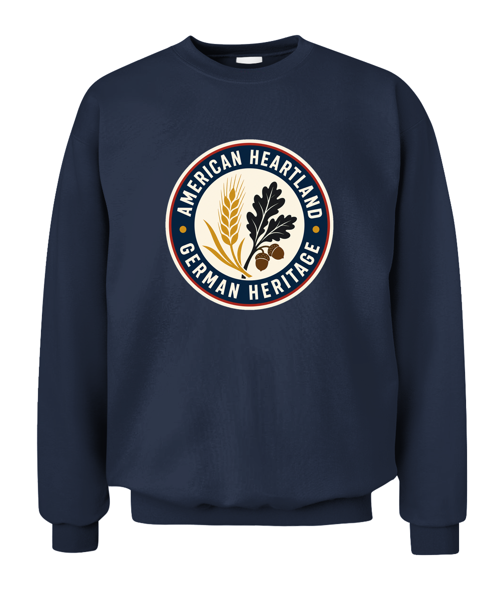 American Heartland, German Heritage — Sweatshirt in Navy