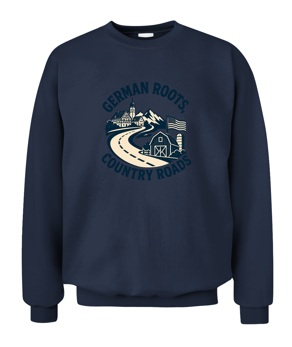 German Roots, Country Roads — Sweatshirt in Navy