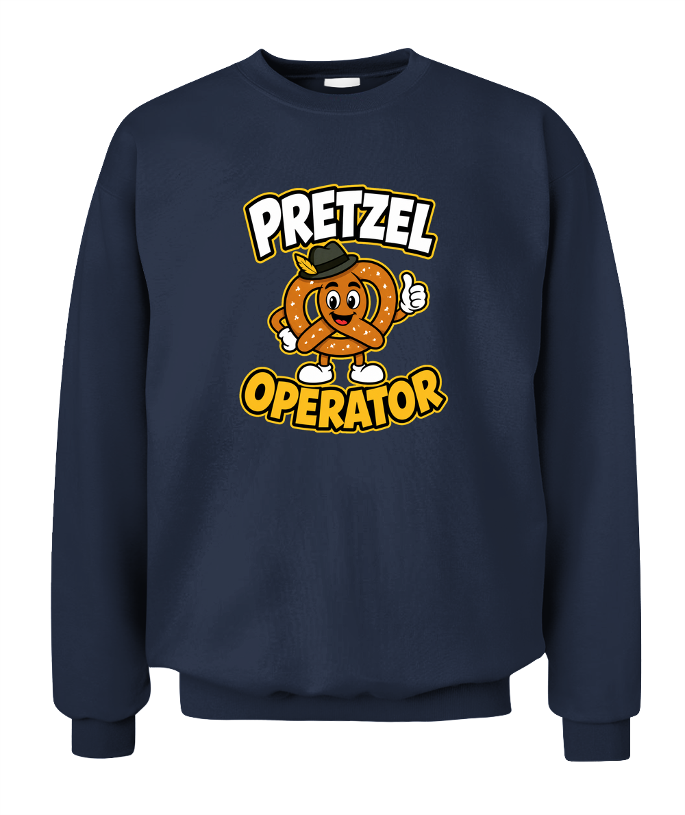 Pretzel Operator — Sweatshirt in Navy
