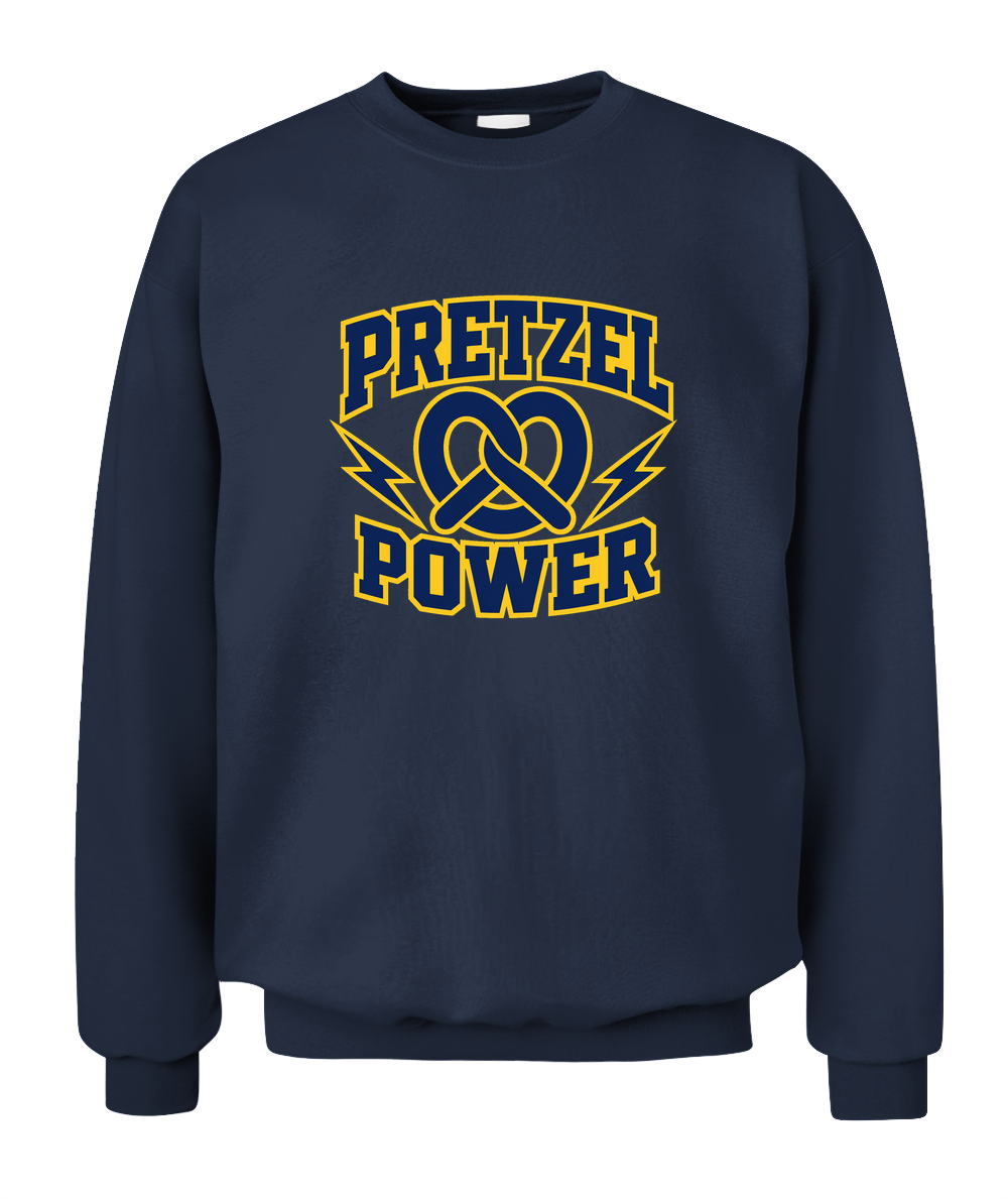 Pretzel Power — Sweatshirt in Navy