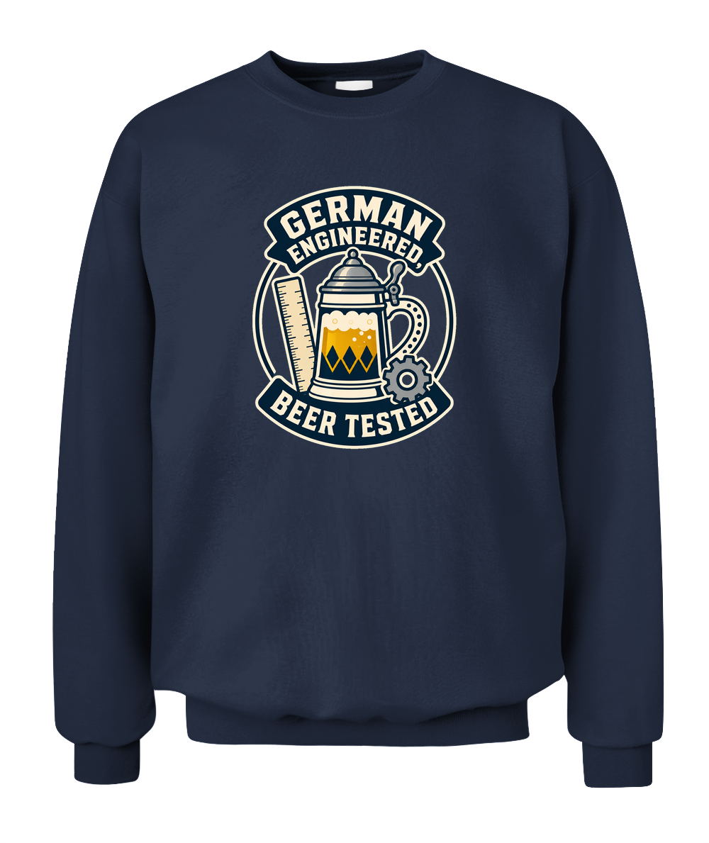 German Engineered, Beer Tested — Sweatshirt in Navy