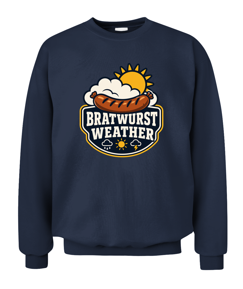 Bratwurst Weather — Sweatshirt in Navy