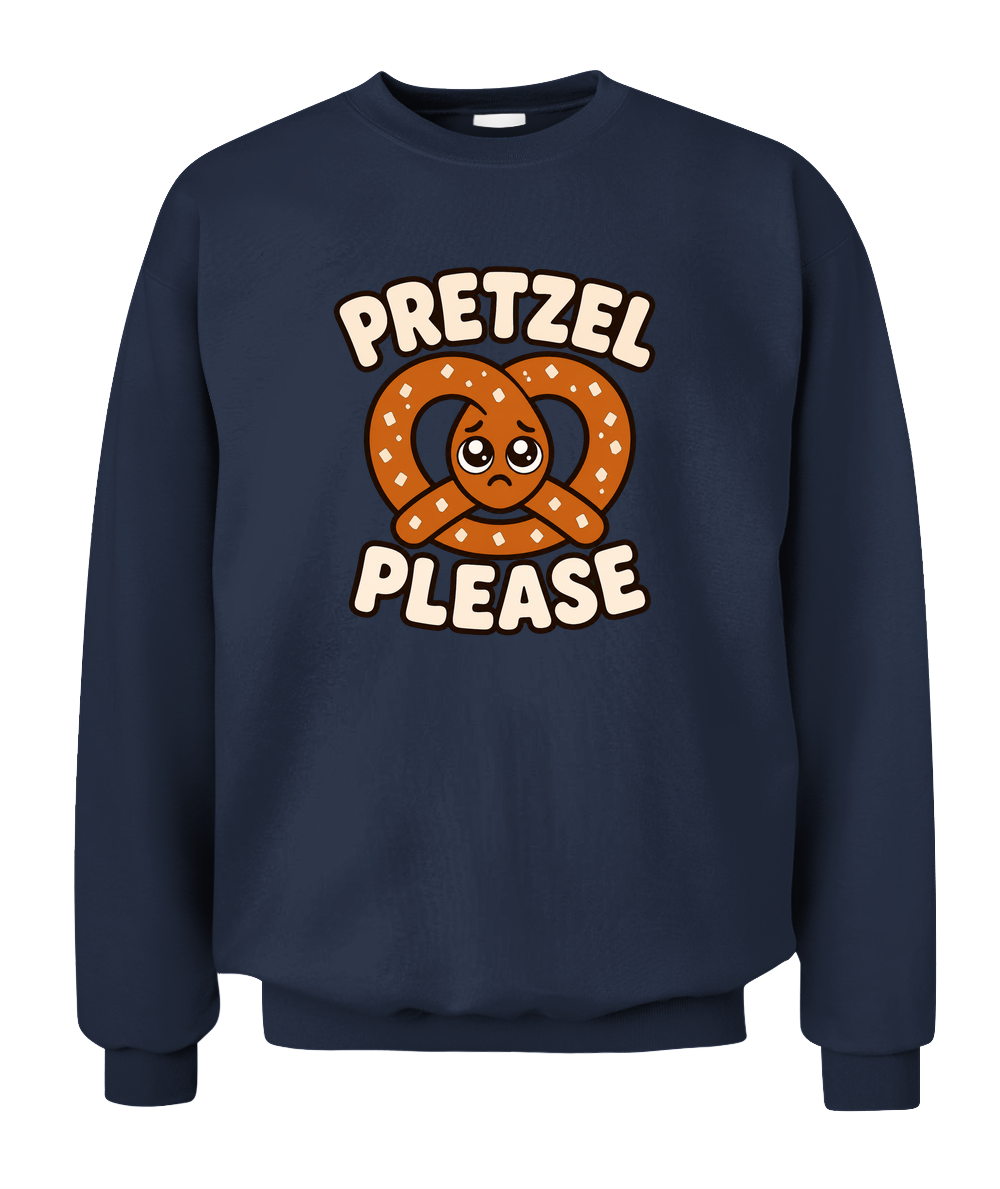 Pretzel Please — Sweatshirt in Navy