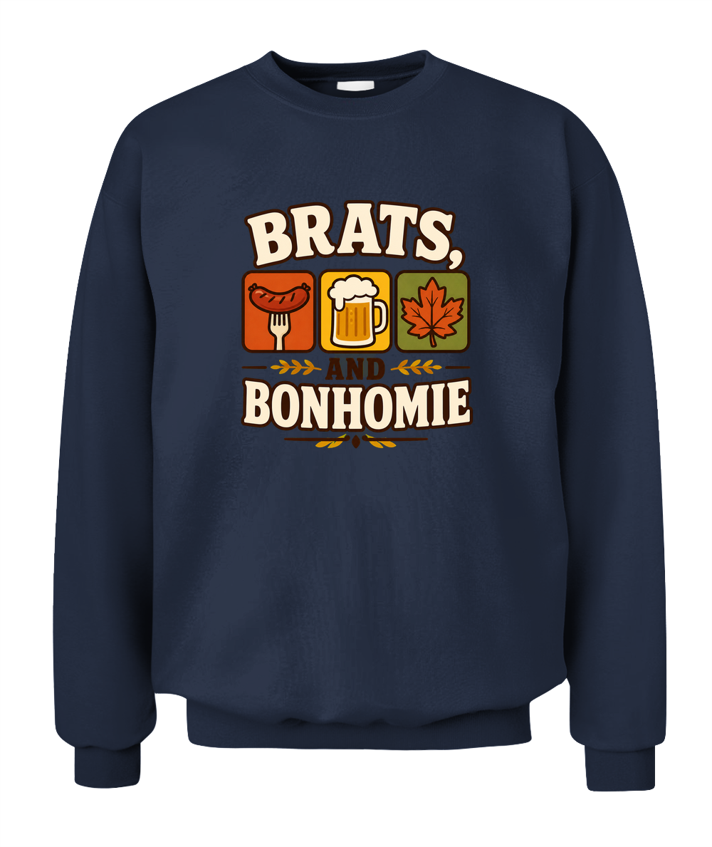 Brats And Bonhomie — Sweatshirt in Navy