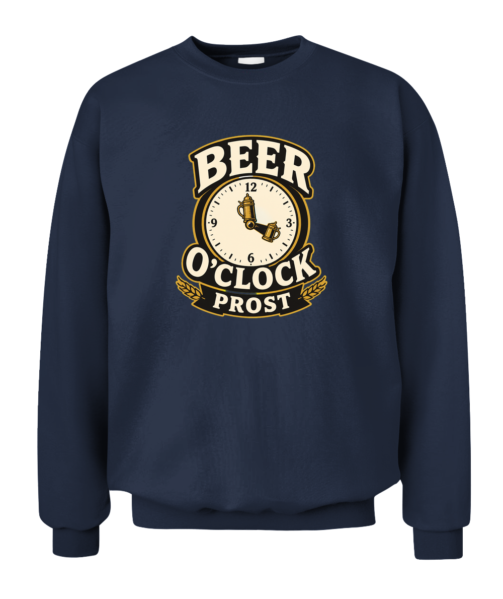 Beer O'Clock Prost — Sweatshirt in Navy