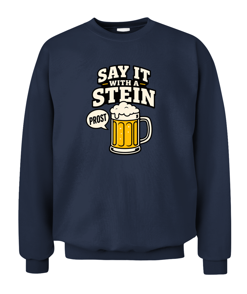 Say It With A Stein — Sweatshirt in Navy