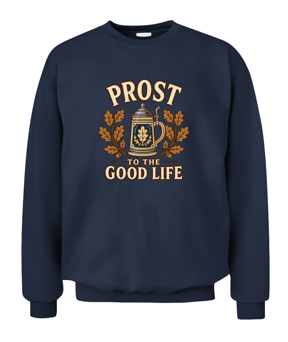 Prost To The Good Life — Sweatshirt in Navy