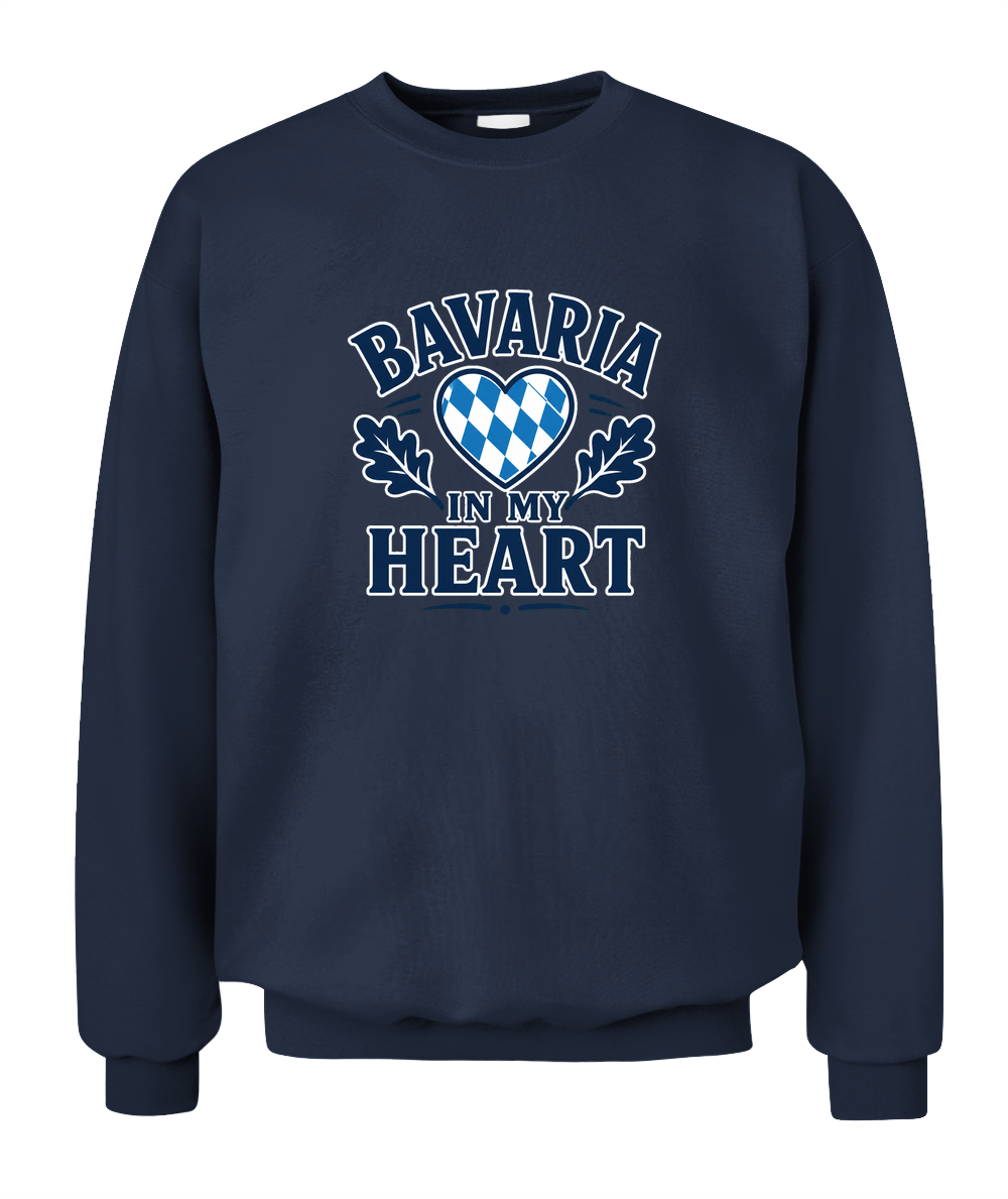 Bavaria In My Heart — Sweatshirt in Navy