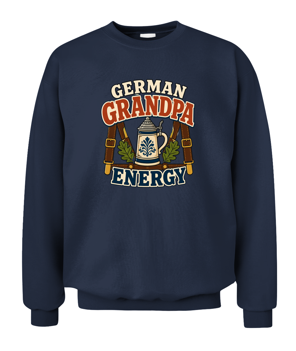 German Grandpa Energy — Sweatshirt in Navy