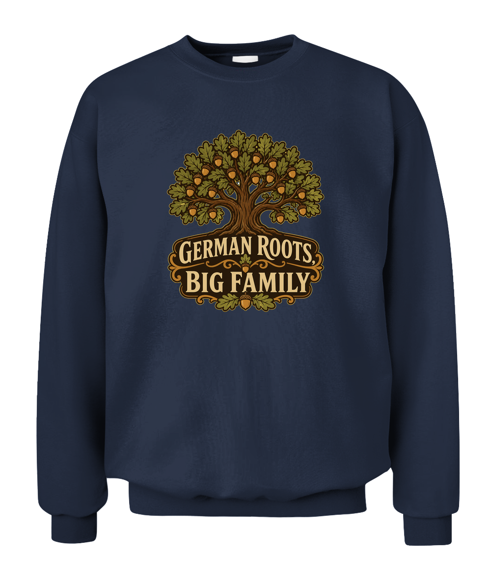 German Roots, Big Family — Sweatshirt in Navy