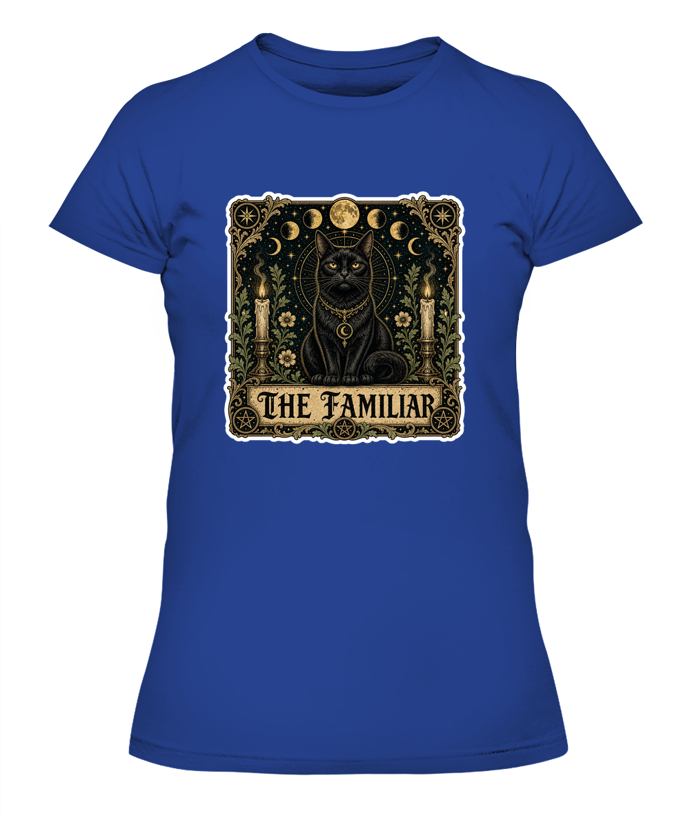 The Familiar Ladies T-Shirt | Black Cat Lover Gift