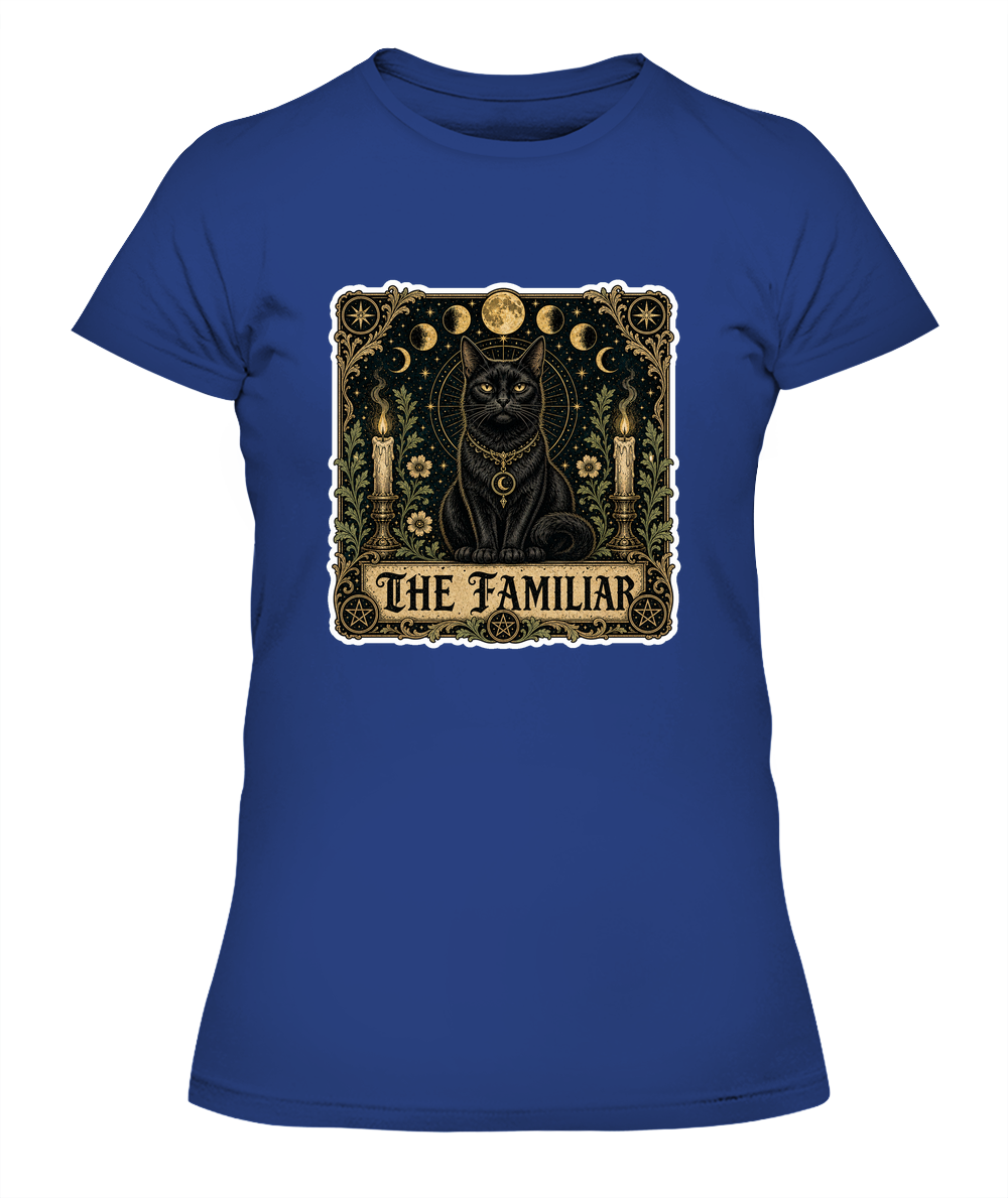 The Familiar Ladies T-Shirt | Black Cat Lover Gift