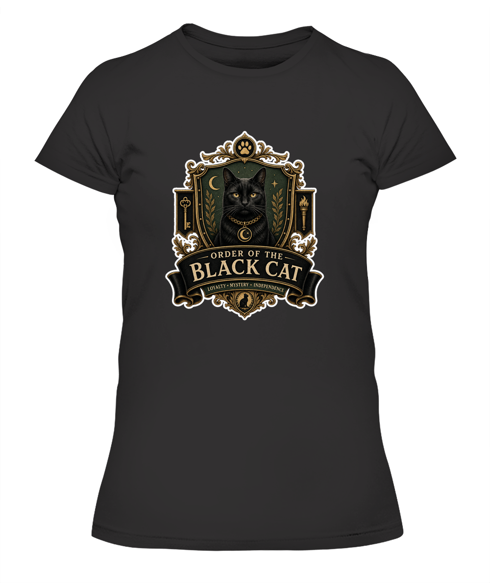 Order of the Black Cat Ladies T-Shirt | Black Cat Lover Gift